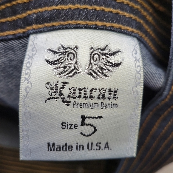 Kancan Womens Low Rise Dark Wash Stretch Jeggings Size 5 - Picture 6 of 10